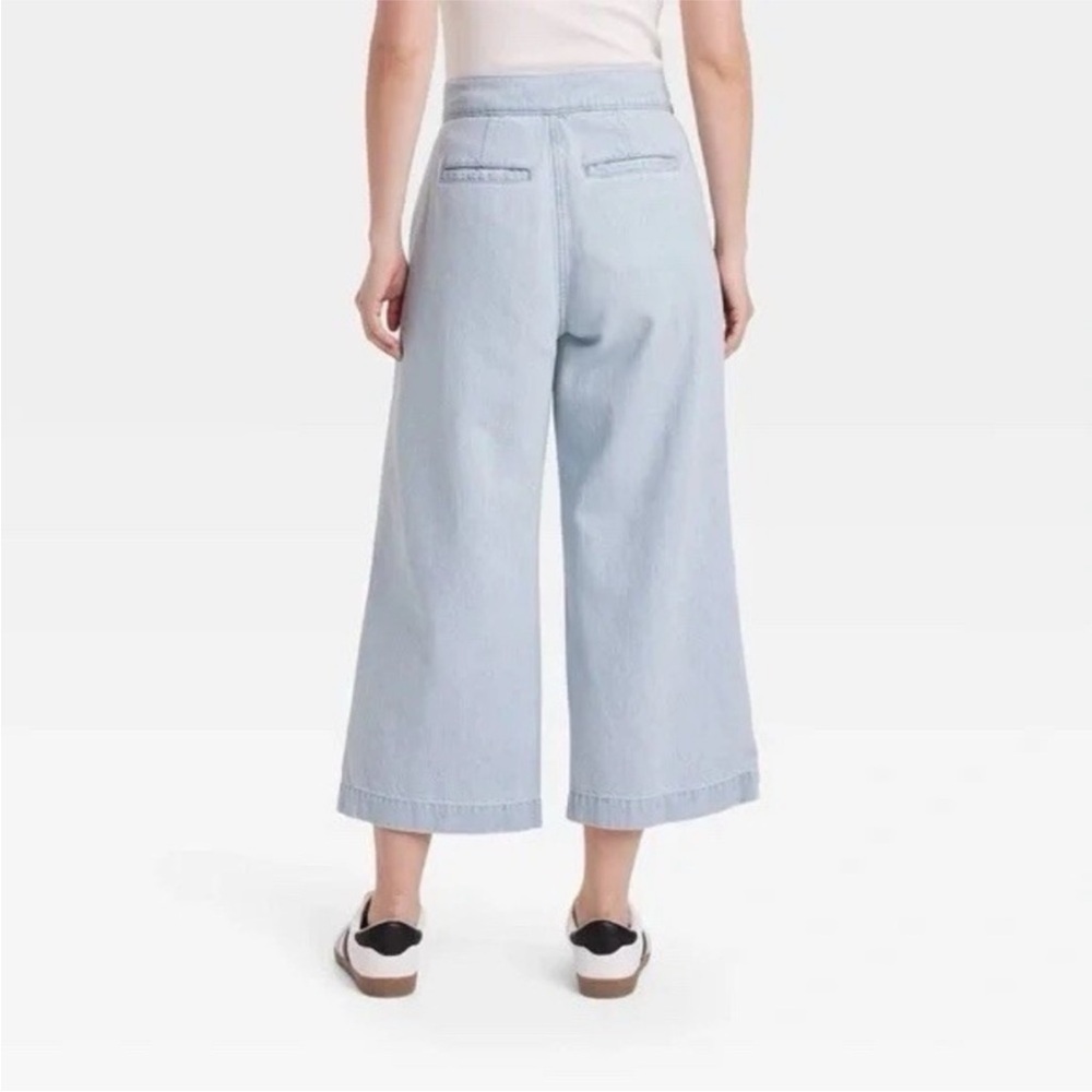 Universal Thread Light Wash Cropped Two-Way Trouser Jeans Size 10R NWT - Picture 2 of 15